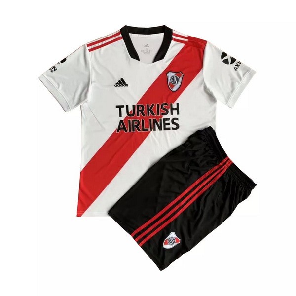 Heimtrikot River Plate Kinder 2021-2022 Weiß Günstige Fußballtrikots